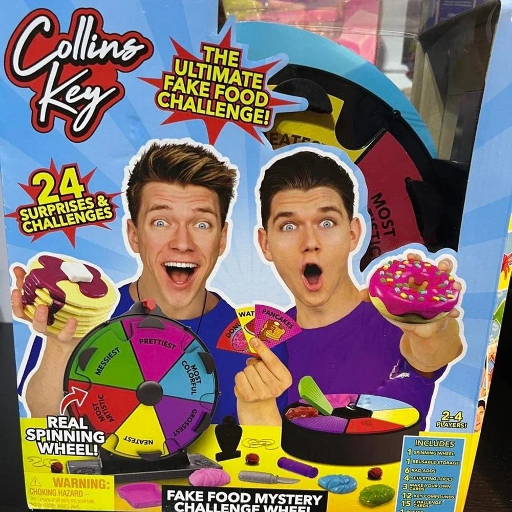 Collins Key Ultimate Fake Food Mystery Challenge Wheel Game 24 Surprises New